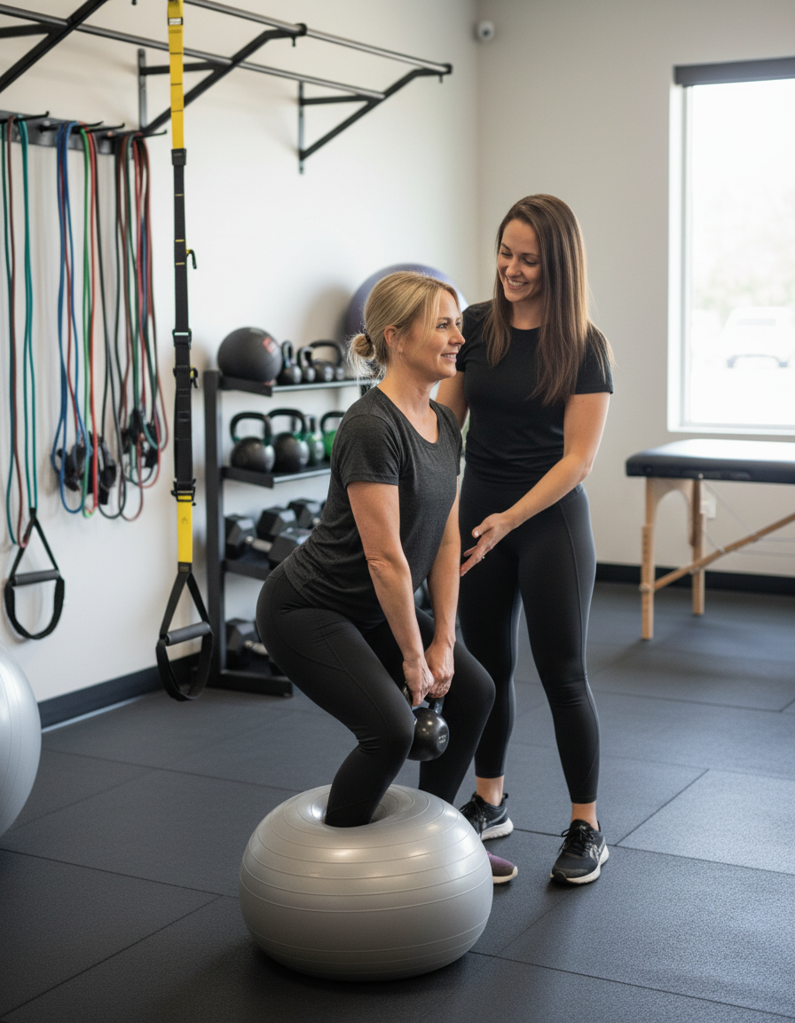 Performance physical therapy in Mooresville featuring functional training and specialized rehabilitation for active individuals